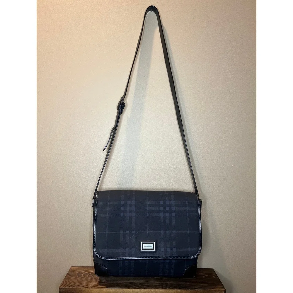 Burberry Navy Nova Check Shoulder‎ Bag